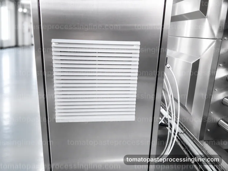 industrial tomato paste processing line, selection criteria: tomato break and refiner section connection view